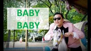 PSY GANGNAM STYLE Lyrics  English translation [upl. by Ahsoet]