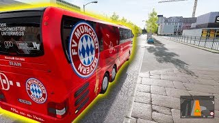 Fernbus Simulator Football Team Bus  Driving to Bremen 800km 4K [upl. by Maller152]