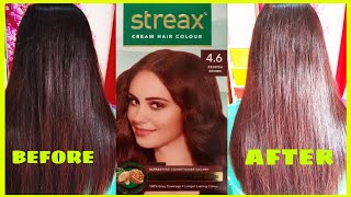 STREAX Reddish Brown 46 Hair Color ll 100 Grey Coverage at Home ll Full Demo ll SHOTS BY SNIGDHA [upl. by Ettenwad]