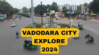 Vadodara city explore beautification work by VMC Vadodara baroda vadodaracityUntitled video [upl. by Ahtnamys]