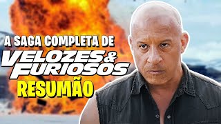 Velozes e Furiosos KKKKK A História dos 10 Filmes em 1 Vídeo [upl. by Edny733]