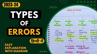 Types of errors  meaning and its types explained  rectification of errors [upl. by Nadia]