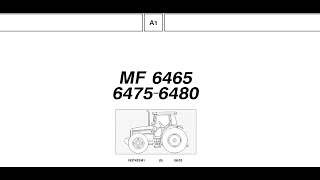 Massey Ferguson 6465 6475 6480  Parts Catalog [upl. by Philippe]