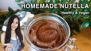 วิธีทำนูเทลล่า สูตรเฮลตี้ วีแกน ส่วนผสมเเค่ 4 อย่าง  HOW TO MAKE NUTELLA  Healthy Nutella Recipe [upl. by Storz]