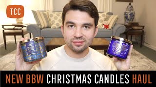 More NEW Bath amp Body Works CHRISTMAS Candles Haul  Japan Candle Chat [upl. by Vastha835]