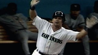 1995 ALDS Gm4 Martinez slam breaks 66 tie [upl. by Kenwee]