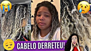 PERDEU OS CACHOS ÀS VÉSPERAS DO ANIVERSÁRIO O CABELO FICOU DETONADO [upl. by Lorac132]