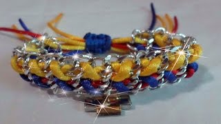 PULSERAS FACILES CON CADENAS [upl. by Sela494]