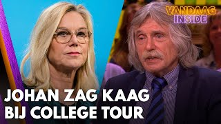 Johan zag Kaag bij College Tour Ze is bezig om via de achterdeur te verdwijnen  VANDAAG INSIDE [upl. by Aneekal143]