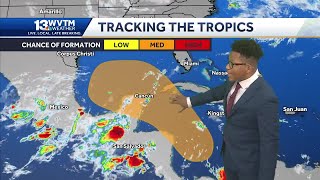 Tropical Development in the Caribbean amp Gulf becomes more likely Alabama will be mainly dry next [upl. by Michon335]