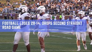 Football loses 2814 drops second straight road game [upl. by Cirnek550]