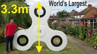 33m Worlds Largest Fidget Spinner probably by Tony Fisher Unofficial World Record [upl. by Merill]