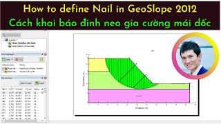 GeoSlope 2012 Tutorial Example 5 How to define reinforced nail [upl. by Magdalene]