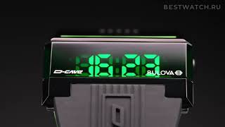 Электронные часы Bulova Computron DCave 98C141 [upl. by Crandall]