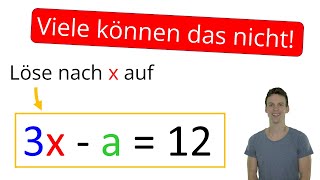 Gleichungen umformen mit Äquivalenzumformungen 3 Mathe Grundlagen Formeln umformen [upl. by Nilknarf640]