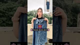 Denim skirt haul meesho skirt meesho denim meeshohaul meeshofinds [upl. by Fotina298]