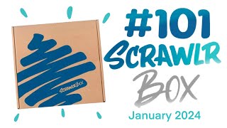 🎉its finally here👀🎨Scrawlrbox January 2024 UNBOXING 📦 [upl. by Anamuj]