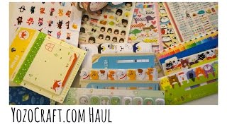 Yozocraft com Haul  Kawaii Planner Supplies [upl. by Stringer]