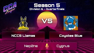 Div 6 Quarterfinals NCCS Llamas vs Coyotos Blue  CCA League S5 [upl. by Dunton]