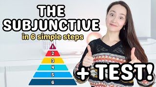 THE SUBJUNCTIVE in 6 simple steps  TEST I suggest that you watch this lesson [upl. by Eylloh701]