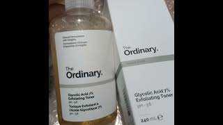 ordinary glycolic acid glycolic acid serum exfoliating toner  acidic toner  weekly exfoliation [upl. by Llerrat]