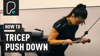 How To Do A Tricep Pushdown [upl. by Ocin839]