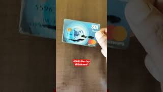 SBI debit Card Limits Per day Withdrawal By Sid Hi Tech shorts sbi sbiyonoapp sbidebitcard [upl. by Auka]