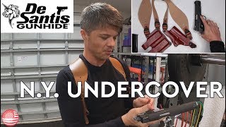 DeSantis New York Undercover Shoulder Holster Review Brown Leather Shoulder Holster [upl. by Viddah10]