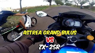 PARAH ‼️GAK ADA OBATNYA HONDA ASTREA GRAND VS KAWASAKI NINJA ZX25R PAROPO NAULI  HAHLADA [upl. by Arait]