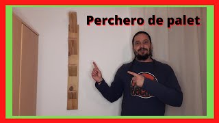 Como hacer perchero de pared con madera de palet [upl. by Affra731]