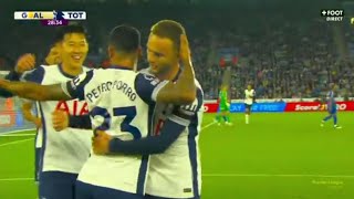 Pedro Porro Goal Today Leicester vs Tottenham Hotspurs 01 Goals Results And Extended Highlights [upl. by Aryan]