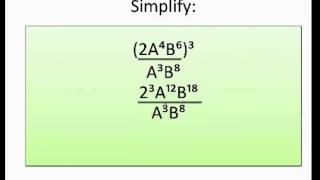 How to simplify exponential expressions [upl. by Norahc]