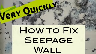 How to Fix Wall Seepage easily  DIY  Quick and simple  Easy Life [upl. by Rise]