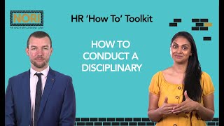 HR Support  HR How To Conduct A Disciplinary [upl. by Bernardina]