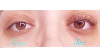 I gave myself a lash lift using a kit I got on Amazon  First Impression amp Review [upl. by Hotze]