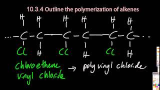 S245 Outline the Polymerisation of Alkenes SL IB Chemistry [upl. by Gav]