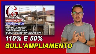 SUPERBONUS 110 e ristrutturazione 50 nello stesso intervento [upl. by Anirtap827]