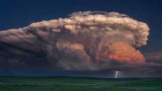 A STORM OF COLOR Time Lapse  Isolated Supercell tornado rainbow and lightning storm [upl. by Ulane432]