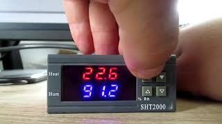 SHT2000 temperature controller manual settings guide [upl. by Yetac840]