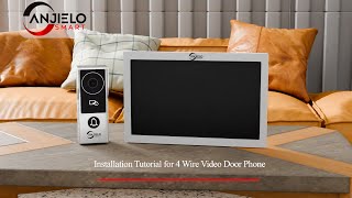 ANJIELOSMART2024 latest FHD1080P video intercom with card swipe installation video [upl. by Joli179]