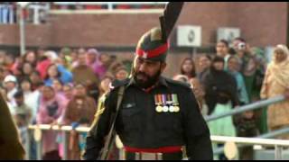 India Pakistan Wagah Attari Border Closing Ceremony By Sanjeev Bhaskar  The Longest Road [upl. by Tecil]