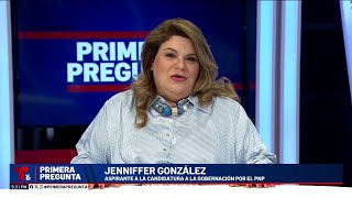 Primera Pregunta Jenniffer González [upl. by Ahsinelg]