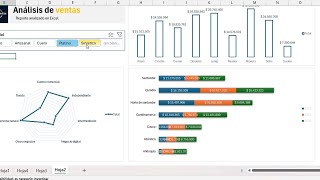 Gráficos Excel Nivel III Gráficos Dinámicos [upl. by Ayote]