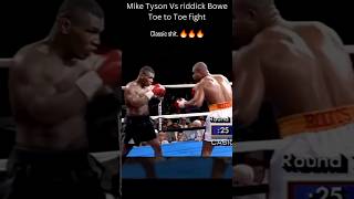 IRON MIKE TYSON VS RIDDICK quotBIG DADDYquot BOWE TOE TO TOE CLASSIC MATCH boxing [upl. by Callean]