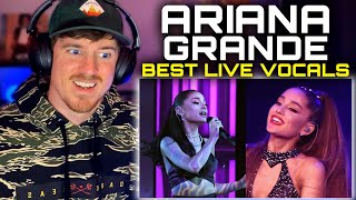 Reacting to Ariana Grande Best Live Vocals [upl. by Woolcott]