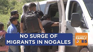 Officials not seeing large amount of immigrants crossing in Nogales [upl. by Sivraj]