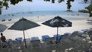 🔴 Bay Beach Resort Xtra  Choeng Mon Beach  Koh Samui  Thailand  Live Beach Webcam  2160p 4K [upl. by Cocks]