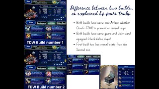 FFBE Unit Build NV Cloud FFVII Remake in Brave Shift mode two builds [upl. by Tris50]