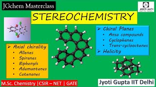 Sterochemistry Chirality and RS Nomenclature of Axial compounds BSc MSc CSIRNET GATE IITJAM [upl. by Elwina]