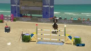 Ben Maher and Ginger Blues winning round on Miami Beach  CSI5 145m [upl. by Darum95]